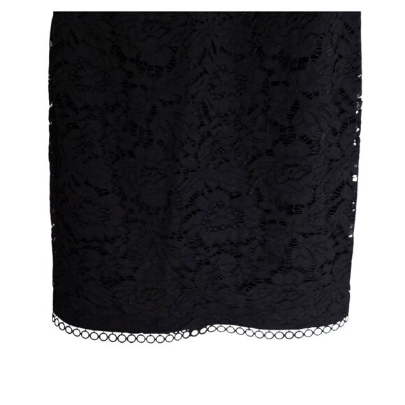 Women's - Vince Camuto Black Flutter Sleeve Lace Dress, Size 2 - Picture 4 of 9